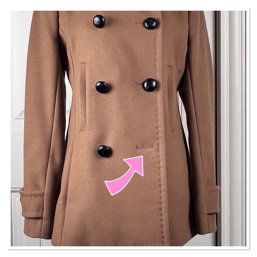BABATON 'Howell' Double-Breasted Camel Pea Coat - Picture 14 of 15